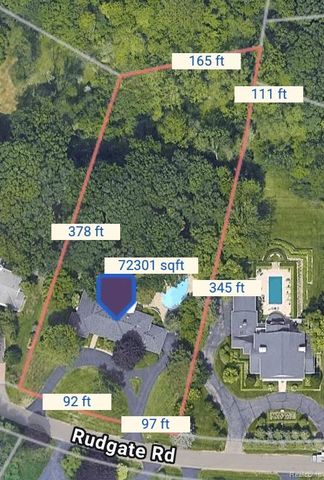664 Rudgate Road, Bloomfield Hills, MI 48304