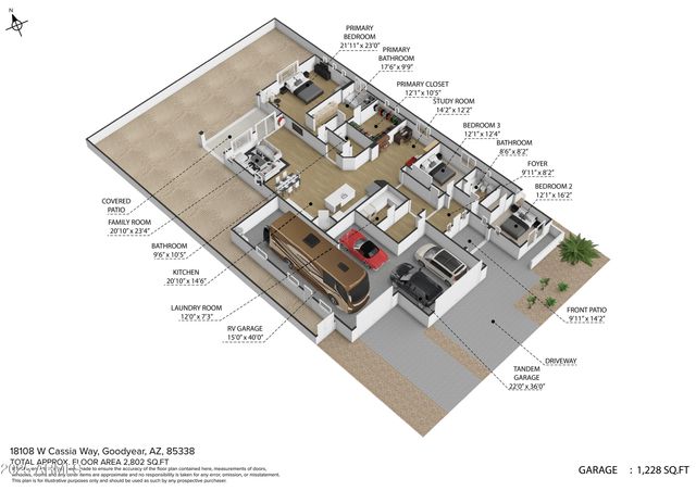 18108 W CASSIA Way, Goodyear, AZ 85338