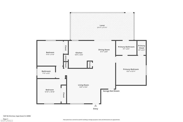 1327 SE 21st AVE, Cape Coral, FL 33990