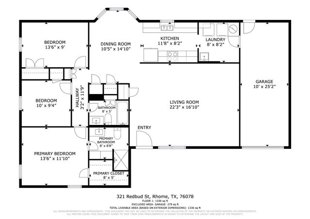 321 Redbud Street, Rhome, TX 76078