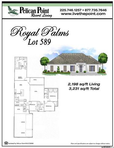 6112 Royal Palms Ct, Gonzales, LA 70737