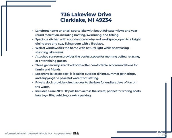 736 Lakeview Drive, Columbia Twp, MI 49234