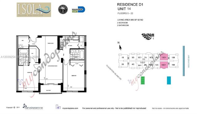770 Claughton Island Drive 1014, Miami, FL 33131
