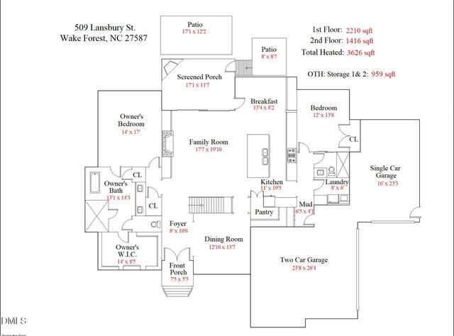 509 Lansbury Street, Wake Forest, NC 27587