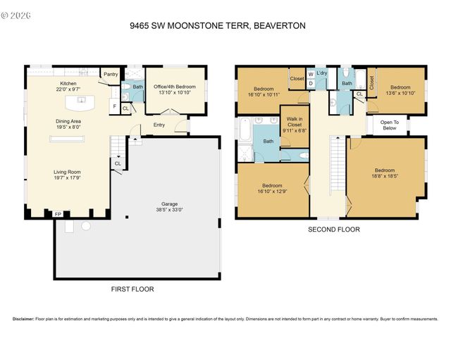 9465 Sw MOONSTONE Ter, Beaverton, OR 97007