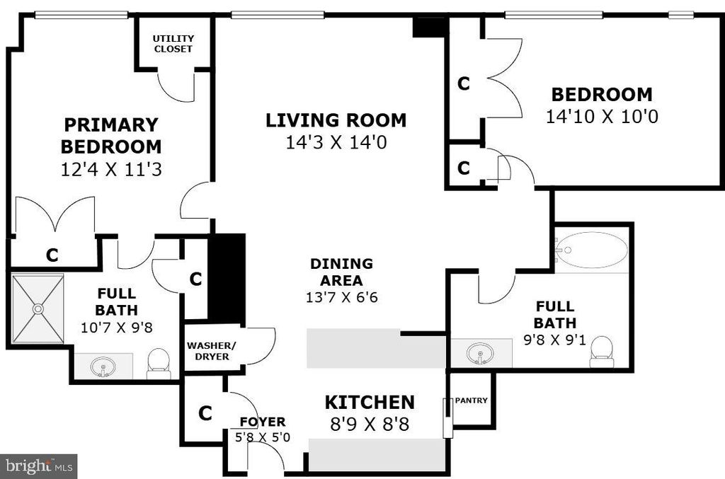 Image 51 of property listing at 475 K ST NW #1126, Washington, DC 20001