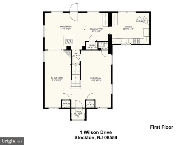 1 WILSON DR, Stockton, NJ 08559