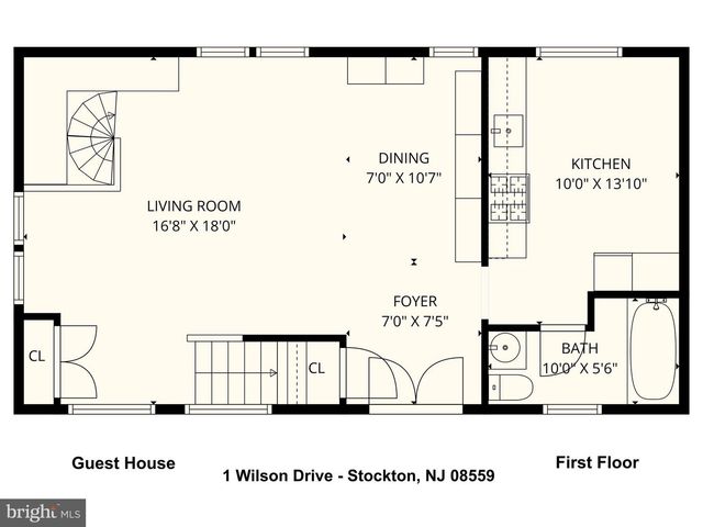 1 WILSON DR, Stockton, NJ 08559