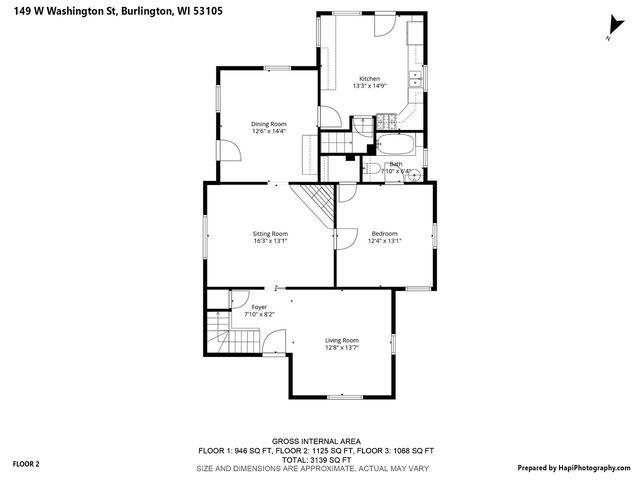 149 W Washington STREET, Burlington, WI 53105