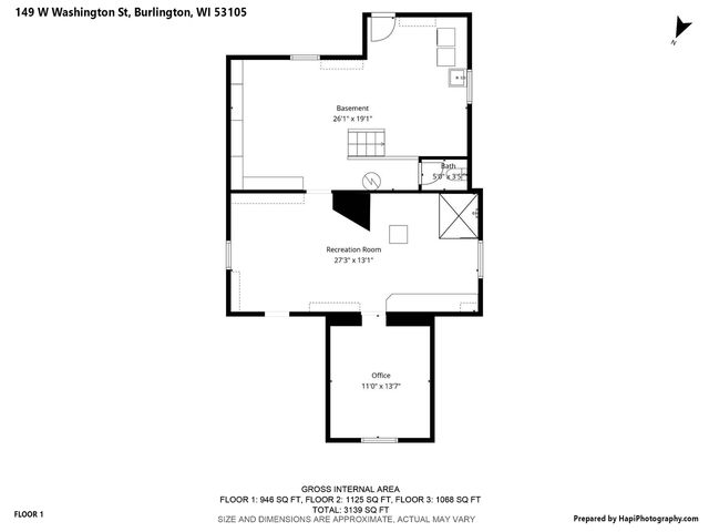 149 W Washington STREET, Burlington, WI 53105