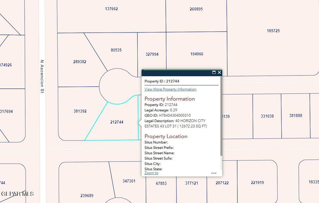 PN-212744 40 Horizon City Estates Lot 31, Horizon City, TX 79928