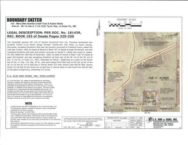 XXX 290th Street, Henderson, MN 56044