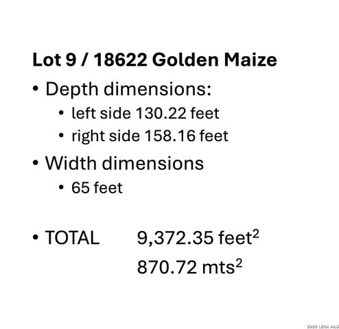 18622 GOLDEN MAIZE, San Antonio, TX 78258