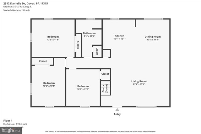 2512 DANIELLE DR, Dover, PA 17315