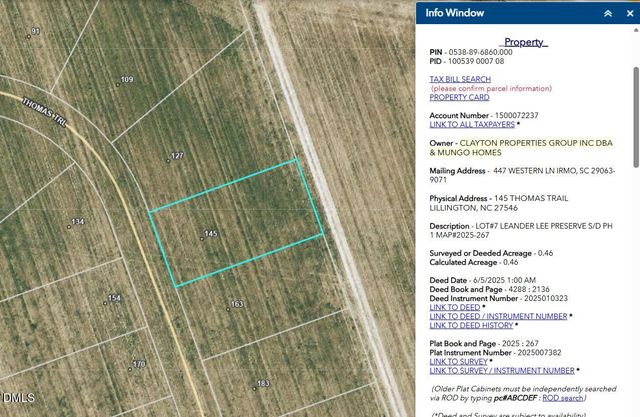 145 Thomas Trail, Lillington, NC 27546