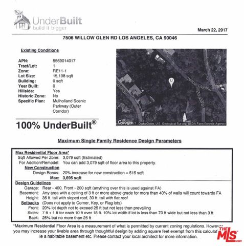 7506 Willow Glen Road, Los Angeles, CA 90046