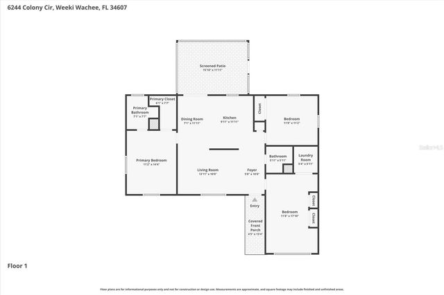 6244 COLONY CIRCLE, Weeki Wachee, FL 34607