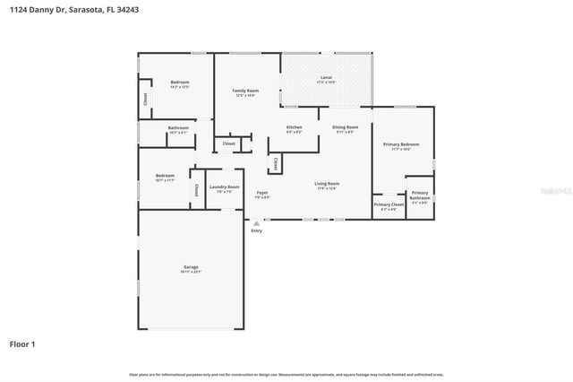 1124 DANNY DRIVE, Sarasota, FL 34243