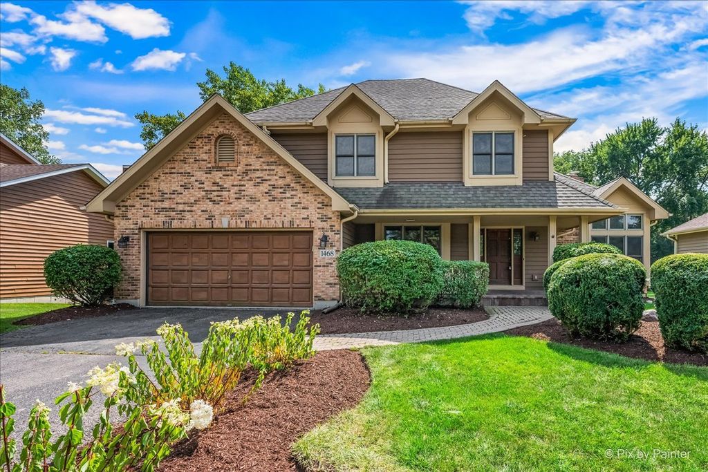 1468 Plum Grove Court, Carol Stream, IL 60188 — exterior