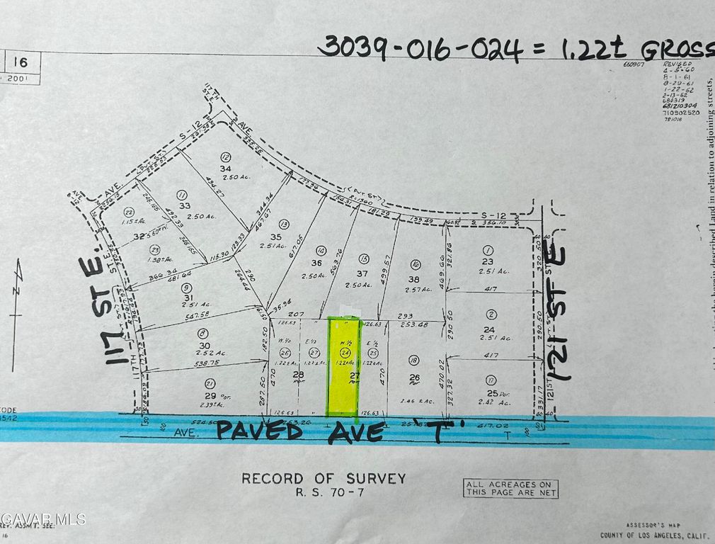 Avenue T Near 121 St East, Sun Village, CA 93543