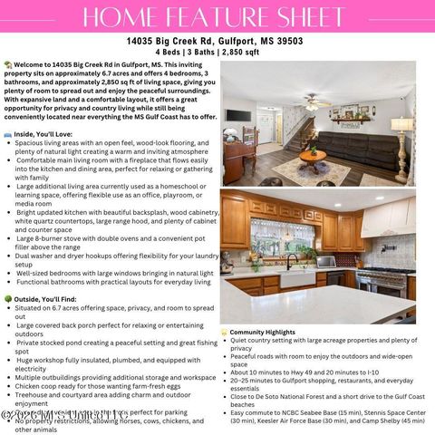 14035 Big Creek Road, Gulfport, MS 39503