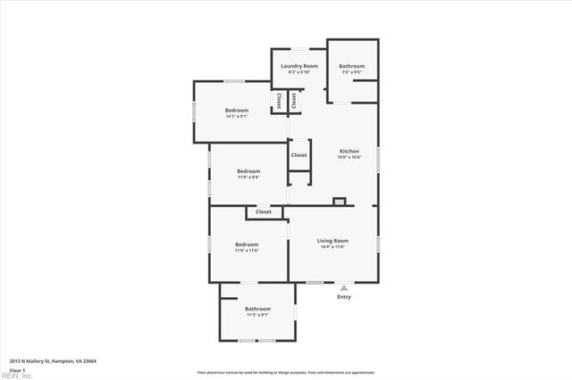 2013 N Mallory ST, Hampton, VA 23664