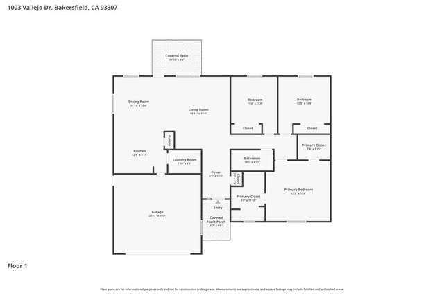 1003 Vallejo Drive, Bakersfield, CA 93307