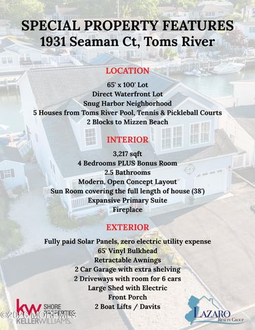 1931 Seaman Court, Toms River, NJ 08753