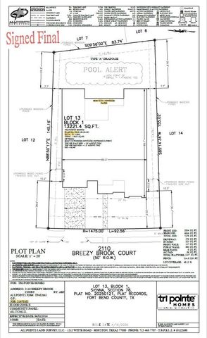 2110 Breezy Brook Court, Missouri City, TX 77459