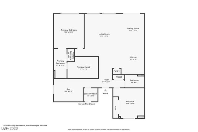 2520 Mourning Warbler Avenue, North Las Vegas, NV 89084