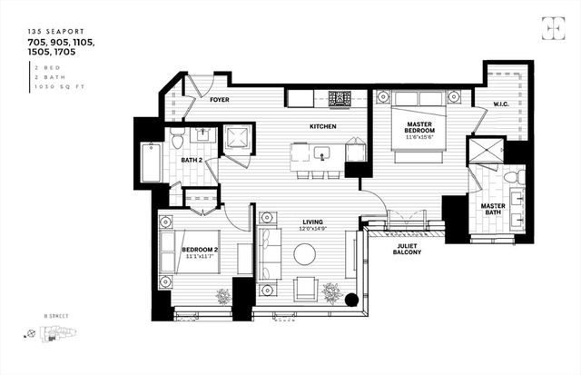 135 Seaport Boulevard 1705, Boston, MA 02210