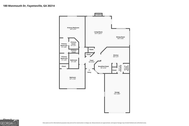 180 Monmouth Drive, Fayetteville, GA 30214