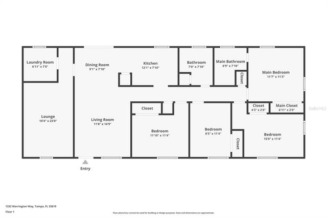 1332 WARRINGTON WAY, Tampa, FL 33619