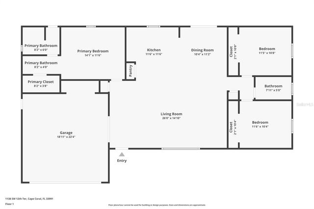 1138 SW 12TH TERRACE, Cape Coral, FL 33991