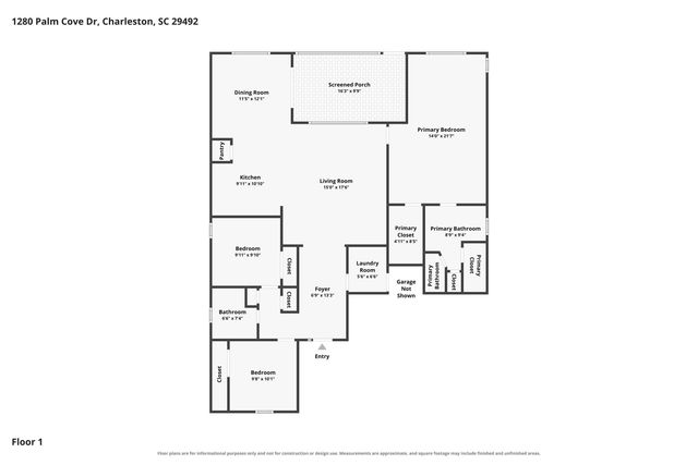 1280 Palm Cove Drive, Charleston, SC 29492