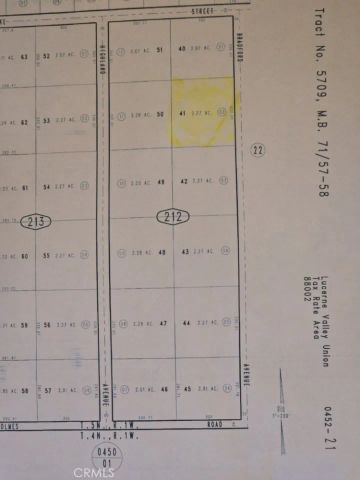 0 Bradford, Lucerne Valley, CA 92356