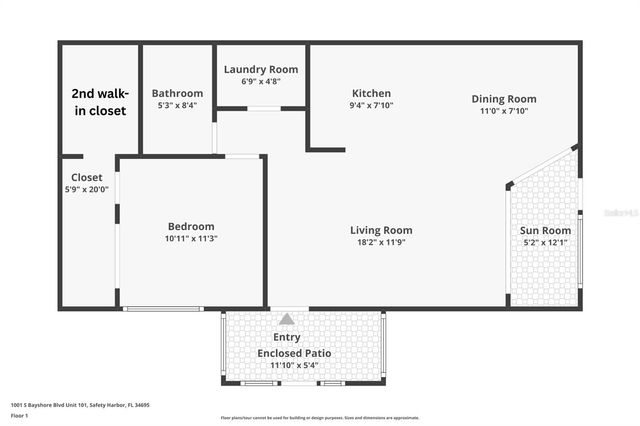 1001 S BAYSHORE BOULEVARD 101, Safety Harbor, FL 34695