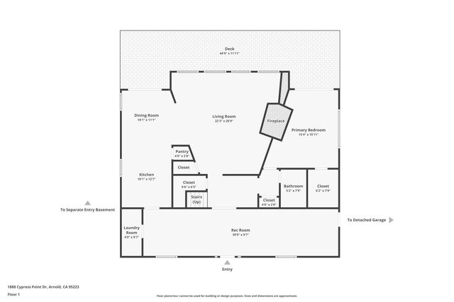 1888 Cypress Point, Arnold, CA 95223