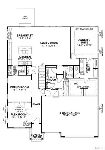 1 Madison II 3 Car at The Reserve at Wildwood, Wildwood, MO 63040