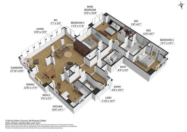 1536 Sea Palms Crescent, Mount Pleasant, SC 29464