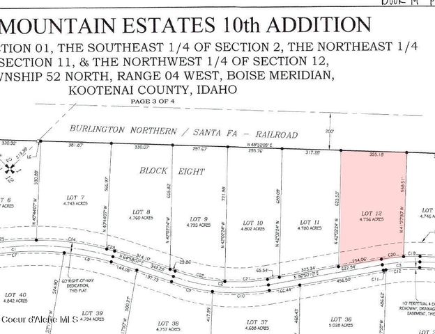 L12B8 N Eclipse Road, Rathdrum, ID 83858