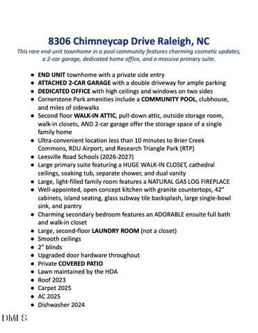 8306 Chimneycap Drive, Raleigh, NC 27613