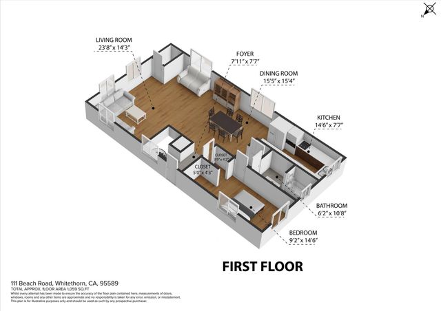 111 Beach Road, Shelter Cove, CA 95589