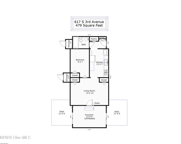 617 S 3rd Avenue, Kure Beach, NC 28449