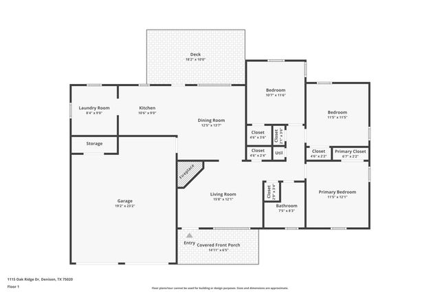 1115 Oakridge Drive, Denison, TX 75020