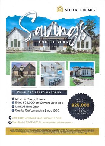 32514 Ebony Jewelwing Court, Fulshear, TX 77441