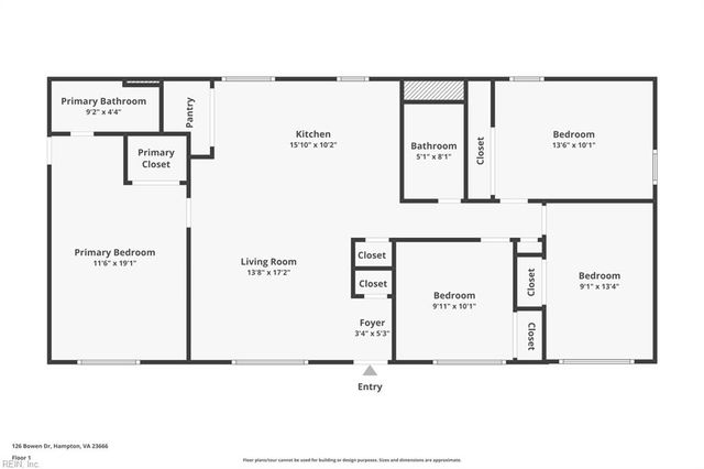 126 Bowen DR, Hampton, VA 23666