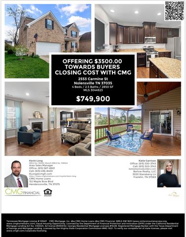 2553 Carmine St, Nolensville, TN 37135