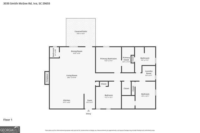 3030 Smith McGee Road, Iva, SC 29655