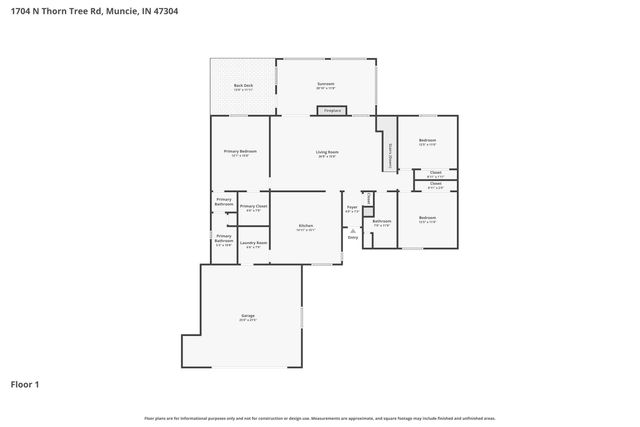 1704 N Thorn Tree Road, Muncie, IN 47304